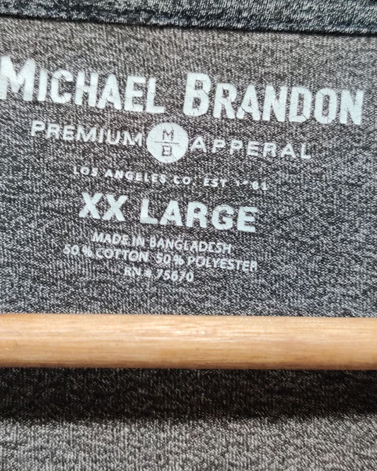Michael Brandon Gray T Shirt For Men XL