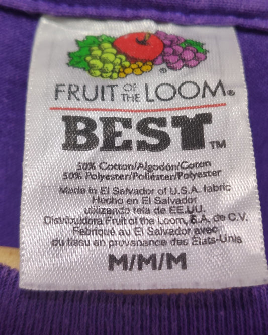 Fruit Of The Loom Purple T Shirt For Men M