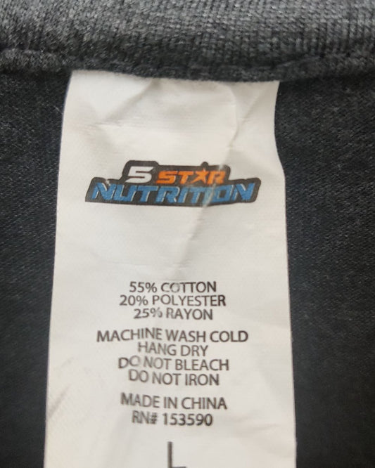 5 Star Nutrition Gray T Shirt For Men M