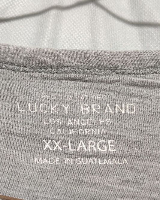 Lucky Brand Gray T Shirt For Men 3X Large