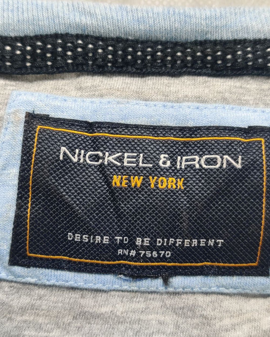 Nickel & Iron Blue T Shirt For Men XL