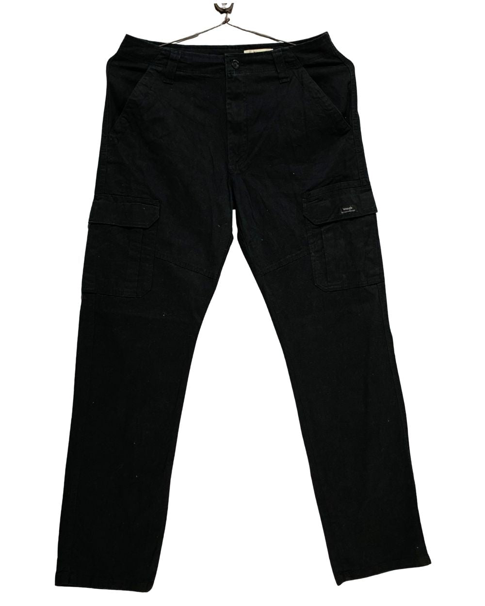 Wrangler Black Cotton For Men Cargo Pant M