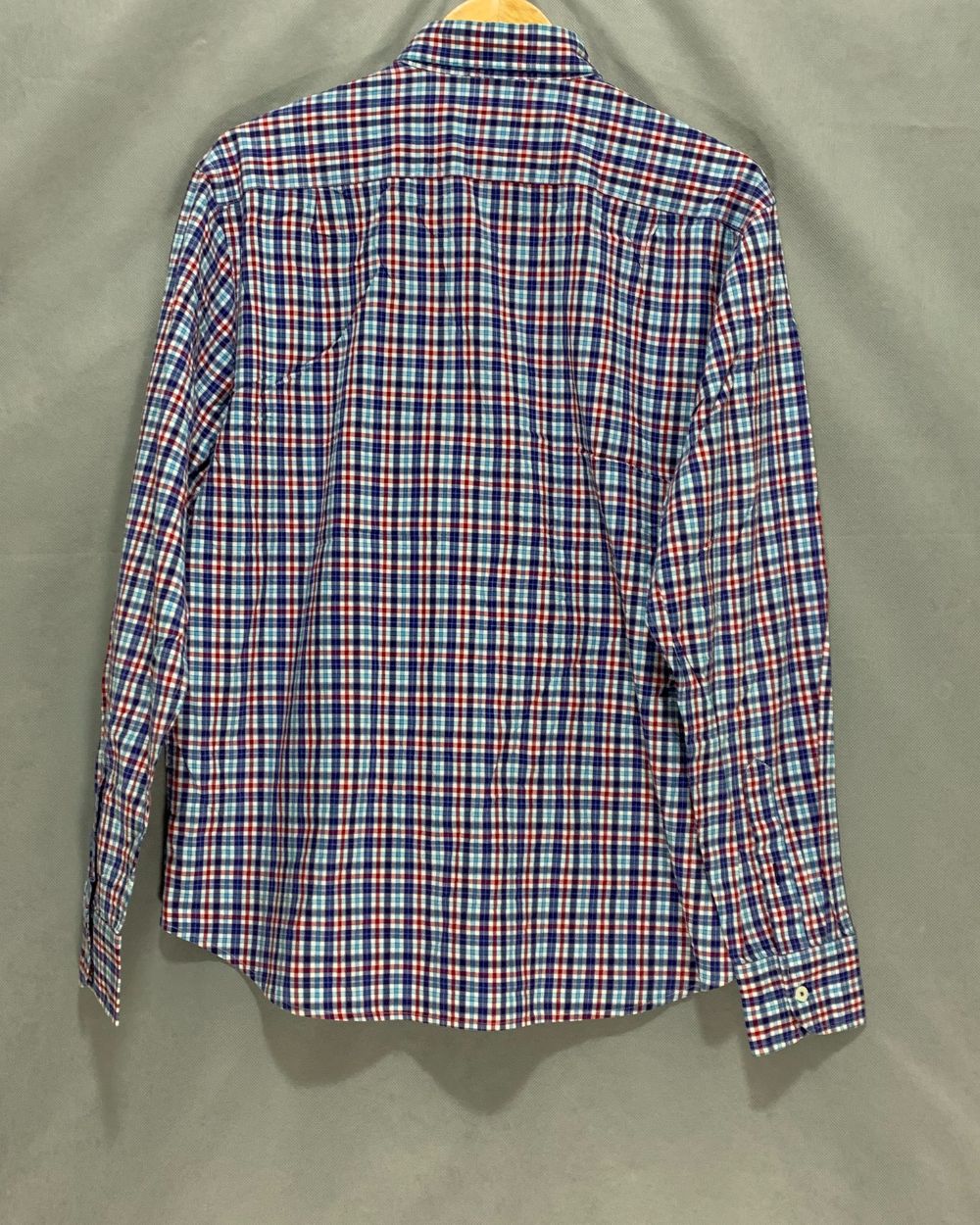 Untuckit Blue Cotton Shirt For Men Large