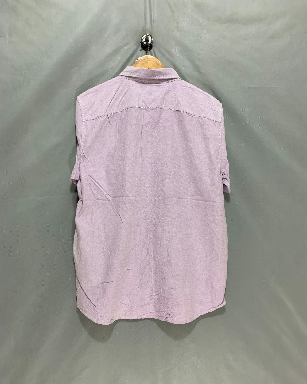 American Eagle Purple Cotton Shirt For Men Large