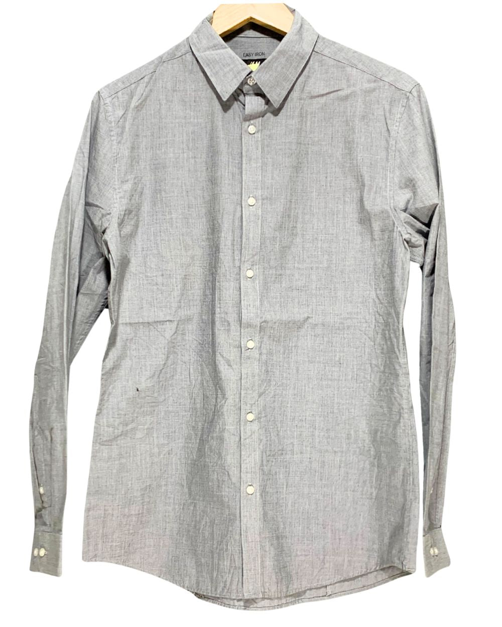 H&M Gray Cotton Shirt For Men M
