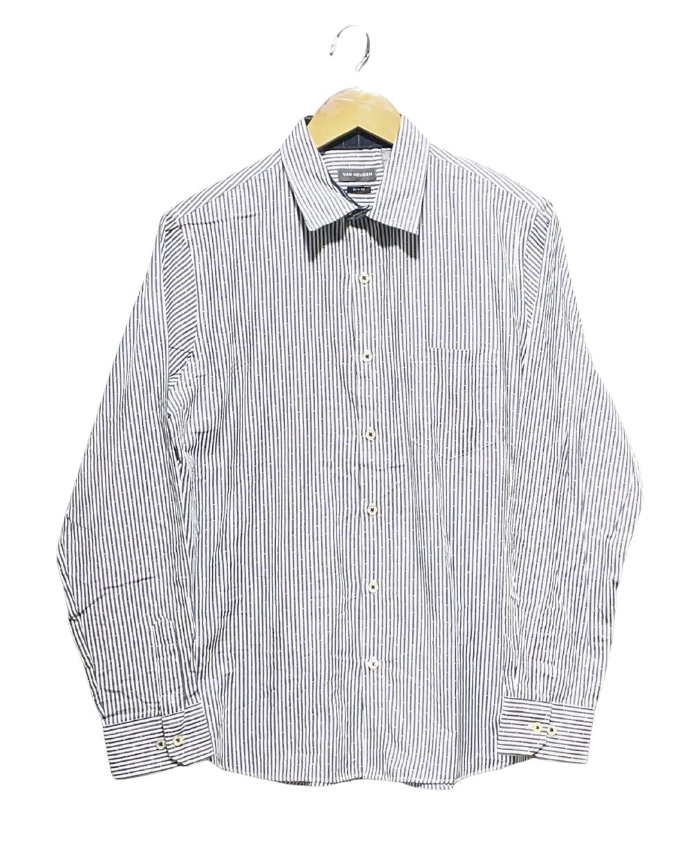 Van Heusen White Cotton Shirt For Men M