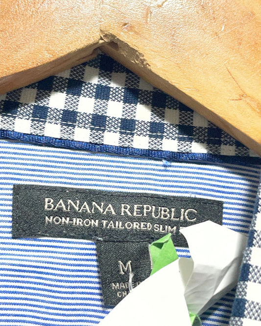 Banana Republic Black Cotton Shirt For Men M