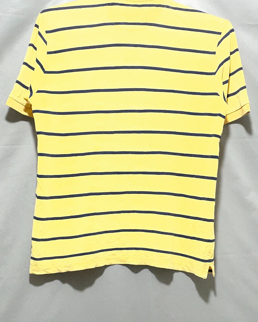Chaps Yellow Cotton Polo T Shirt For Men Large