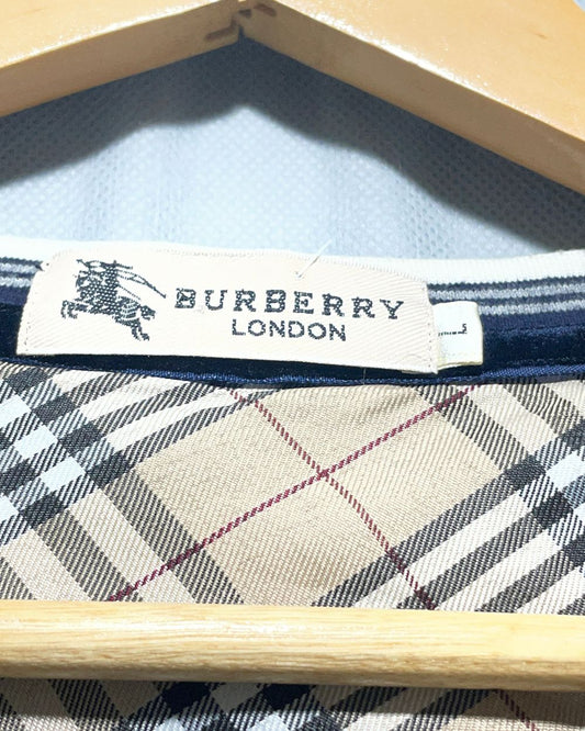 Burberry Blue Cotton T Shirt For Men L