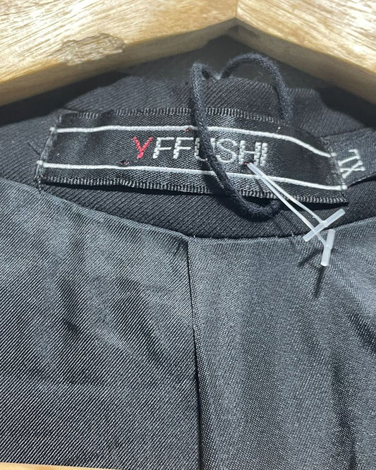 Yffushi Black Coat For Men M
