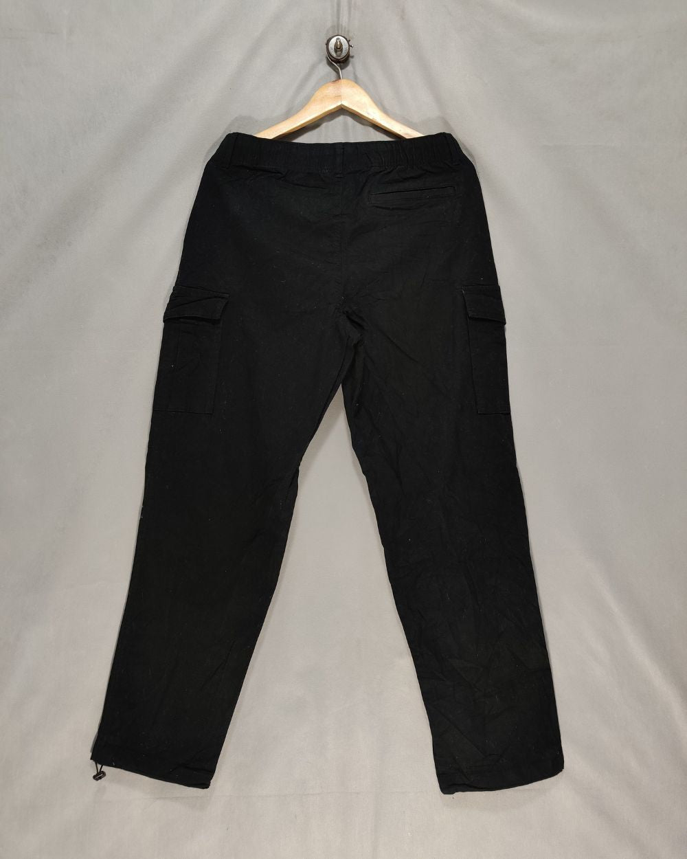 Original Use Black Cotton For Men Cargo Pant S