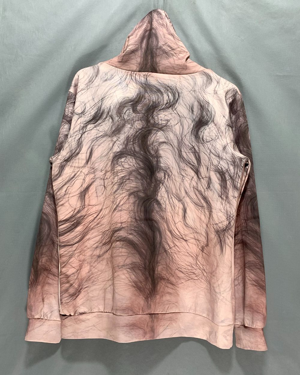 3D Print Cream For Men Hoodie L