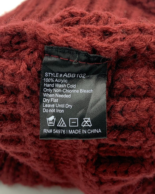 D&Y Maroon Winter Cap For Men