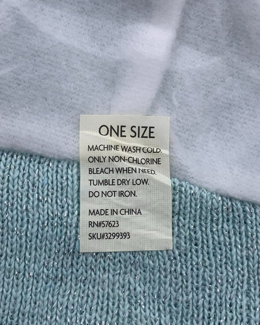 Knit Beanie Blue Winter Cap For Women