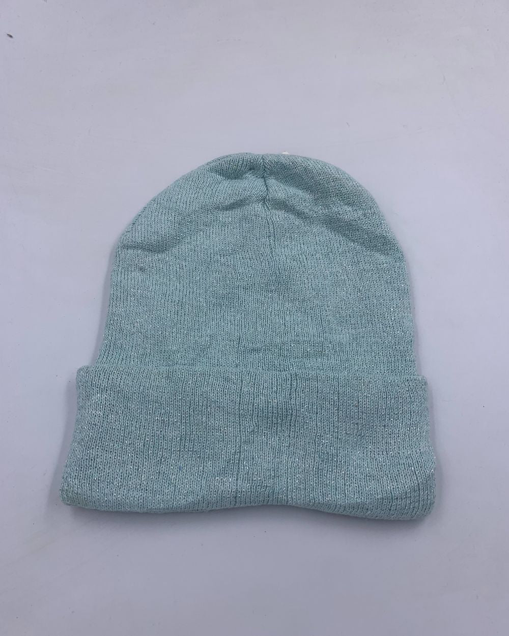 Knit Beanie Blue Winter Cap For Women