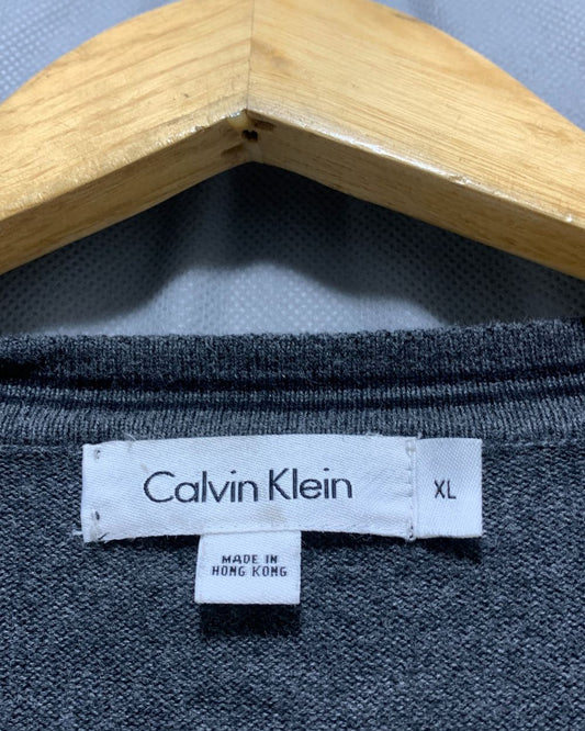 Calvin Klein Gray For Men Sweater XL