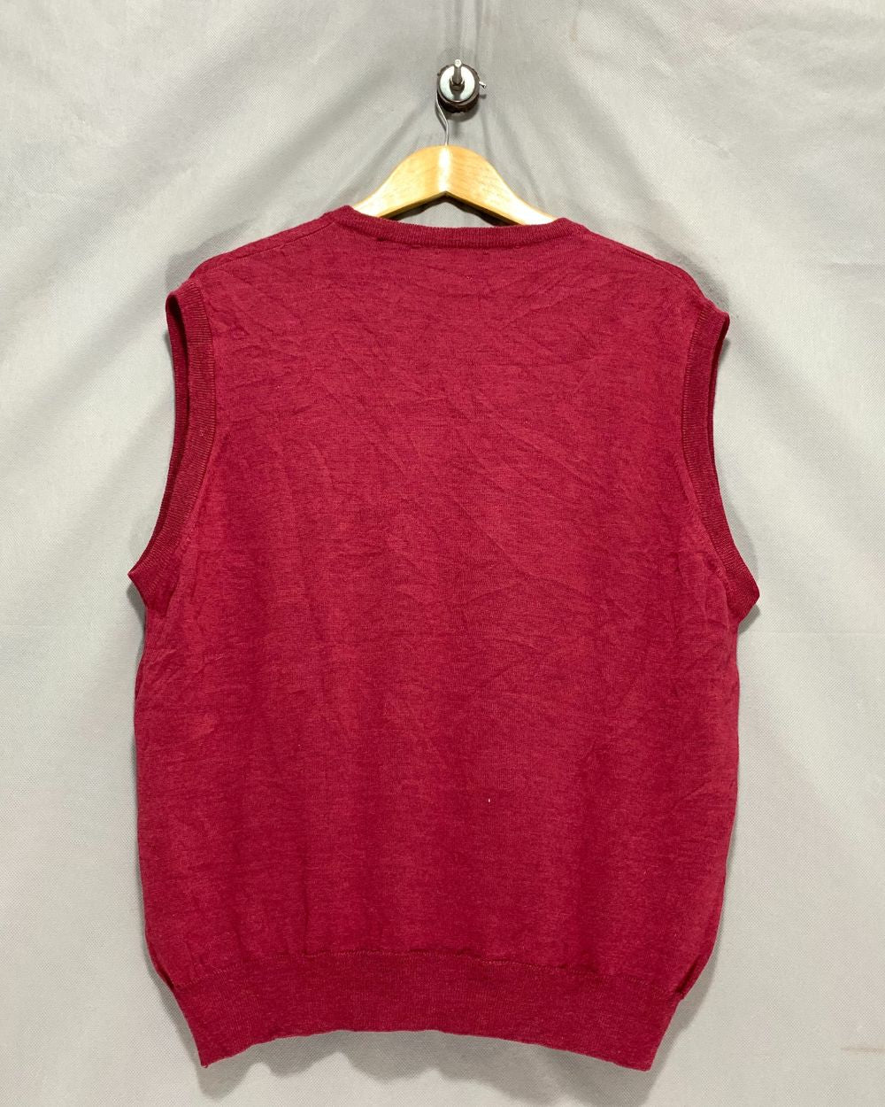 Fila Maroon For Men Vest Sweater L