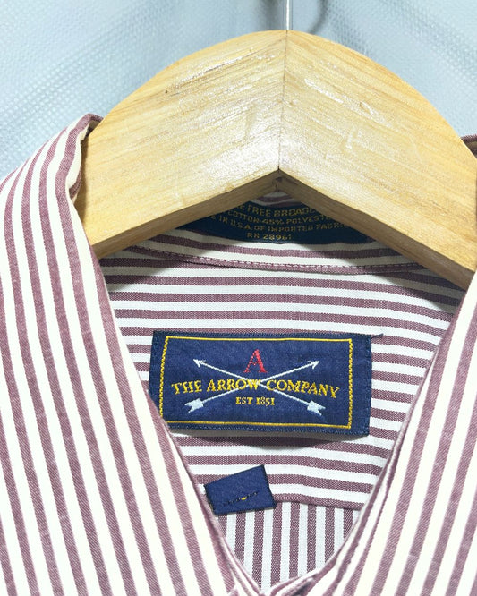 The Arrow Company White Cotton Shirt For Men Large