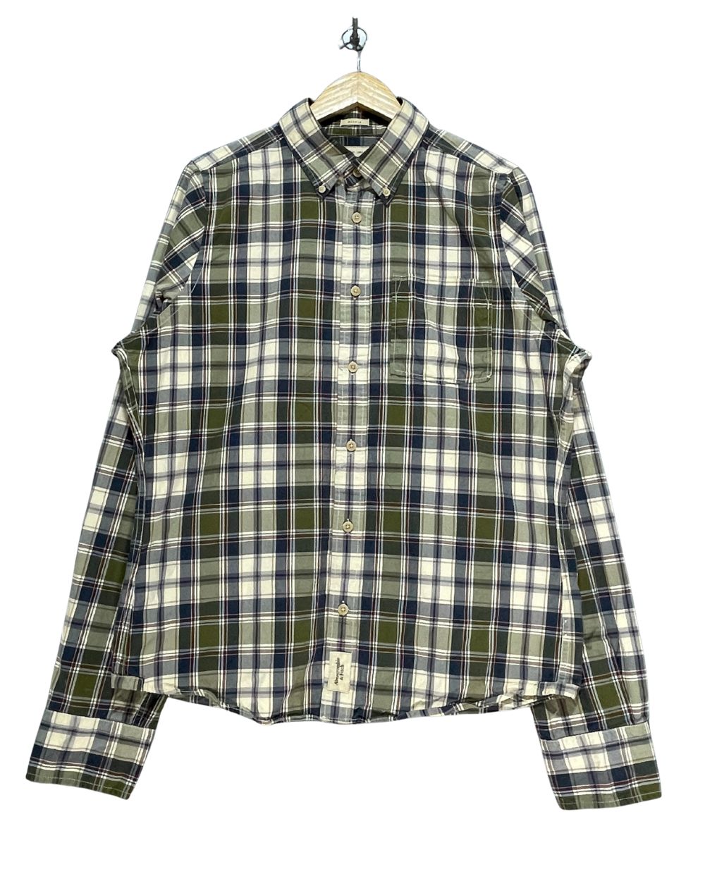 Abercrombie & Fitch Green Cotton Shirt For Men XL