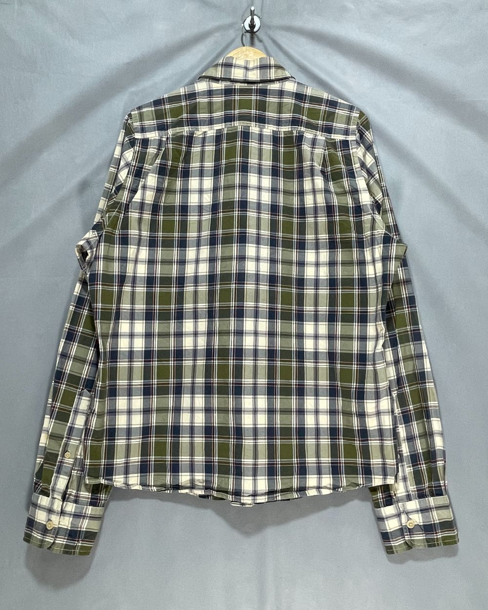 Abercrombie & Fitch Green Cotton Shirt For Men XL