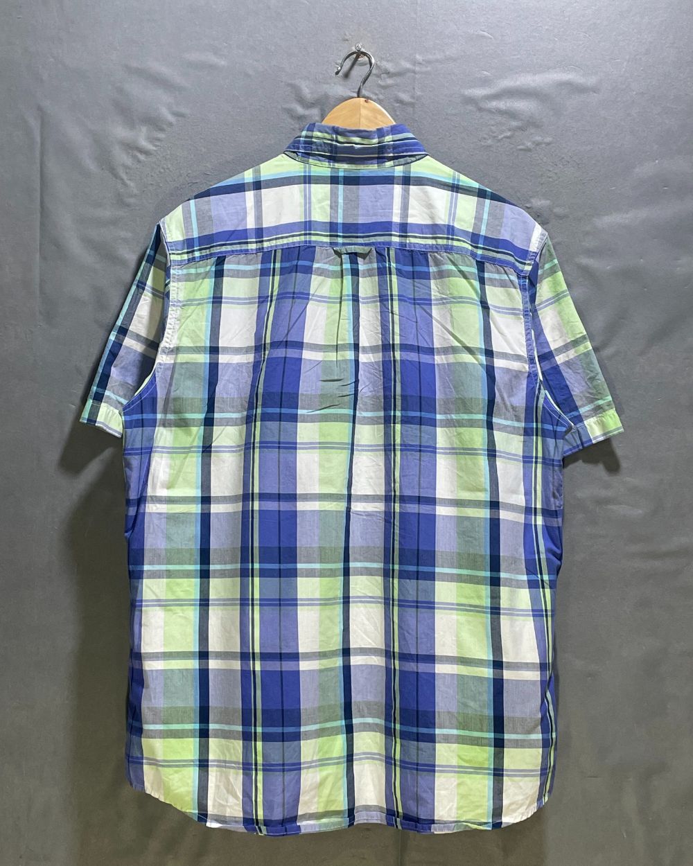 Chaps Blue Cotton Shirt For Men L | Preloved Labels