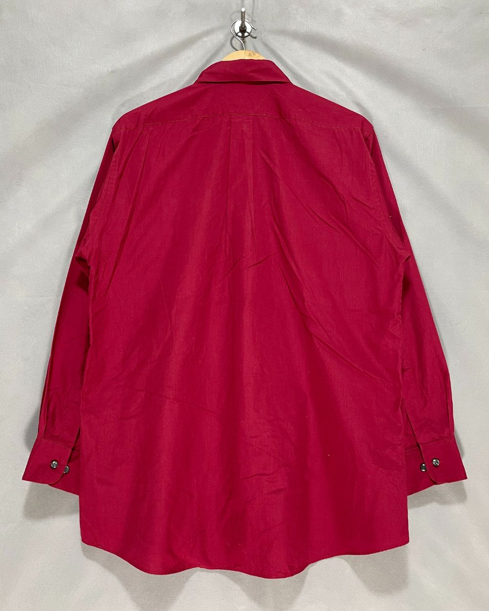 Van Heusen Red Cotton Shirt For Men Large