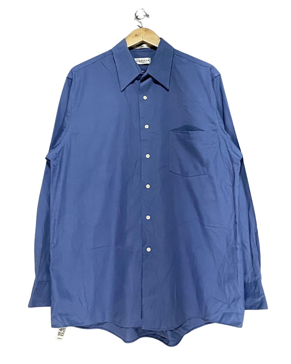 Van Heusen Blue Cotton Shirt For Men XL