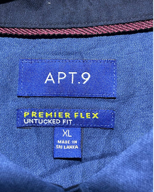 APT.9 Blue Cotton Shirt For Men X Large | Preloved Labels