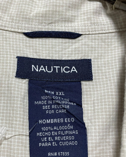 Nautica Cream Cotton Shirt For Men XX Large | Preloved Labels