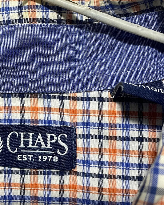 Chaps Orange Cotton Shirt For Men XX Large | Preloved Labels