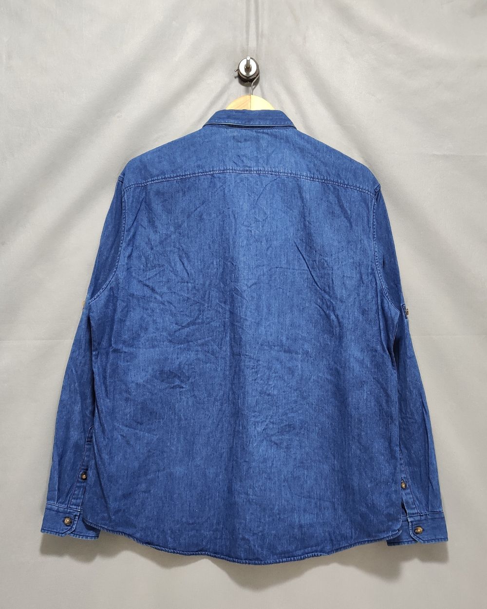 Rope Man Black Denim Shirt For Men XL