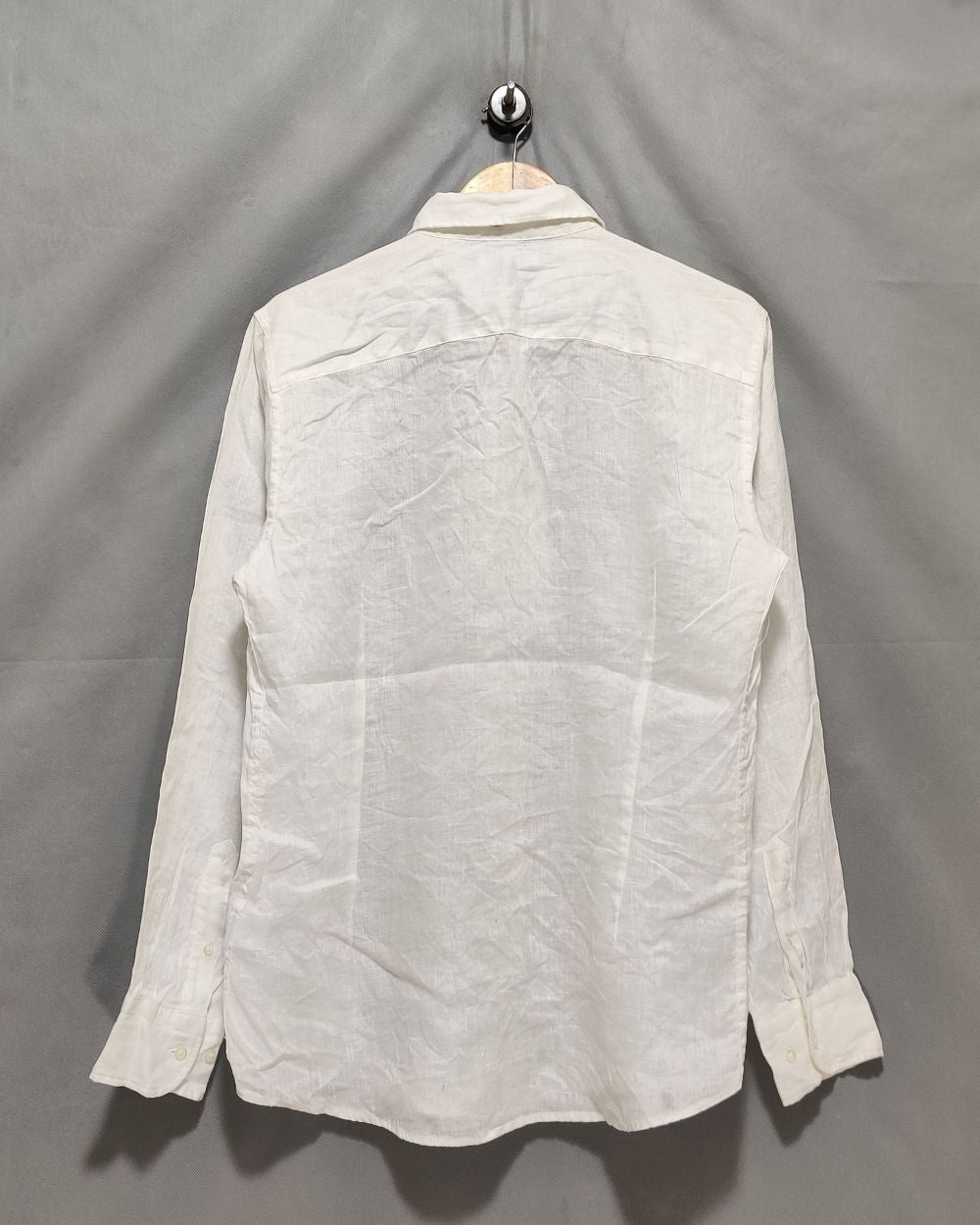 Zara White Cotton Shirt For Men L