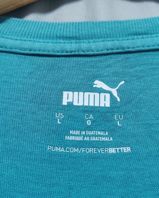 Puma Blue T Shirt For Men Large