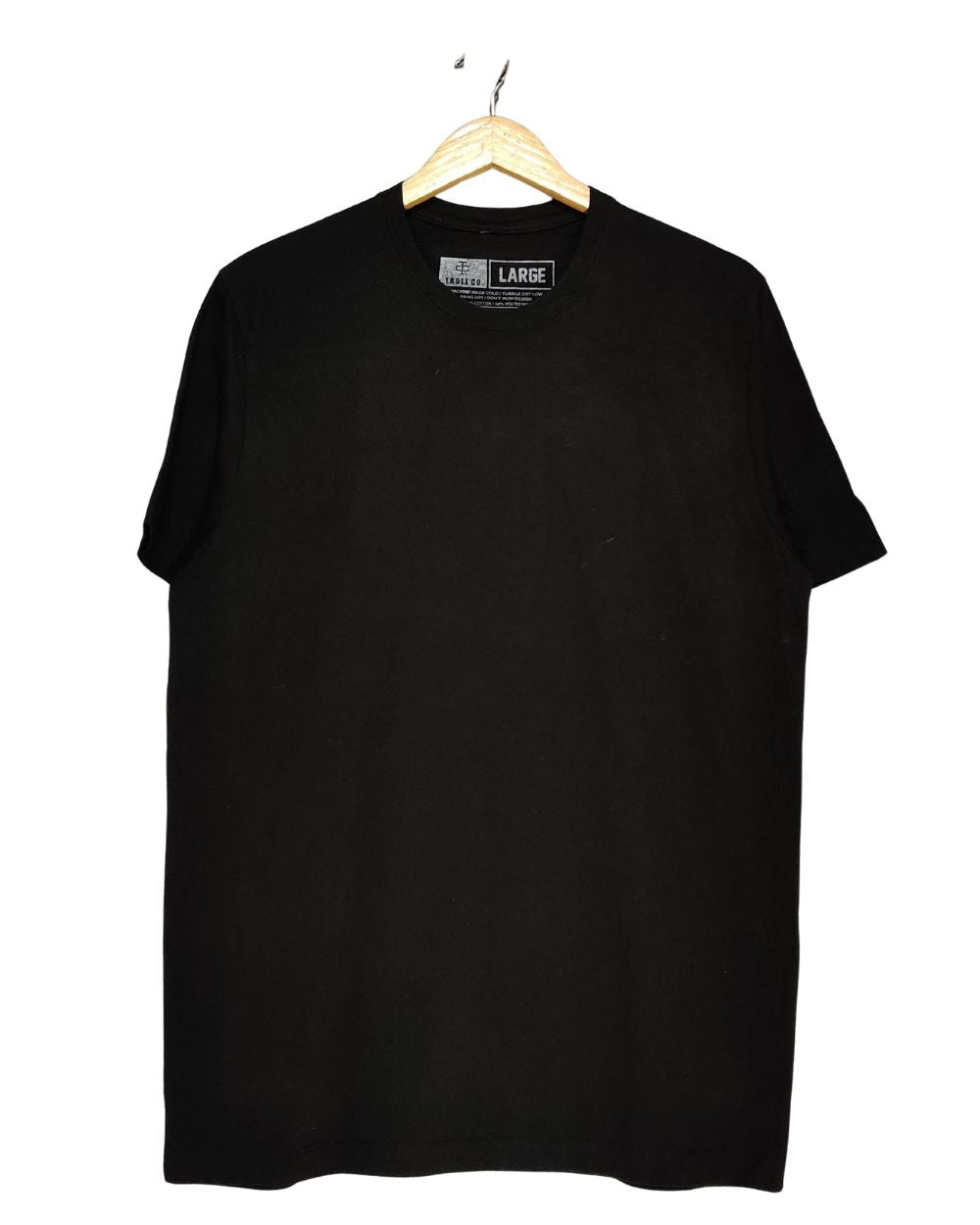 Troll Co Black T Shirt For Men Large