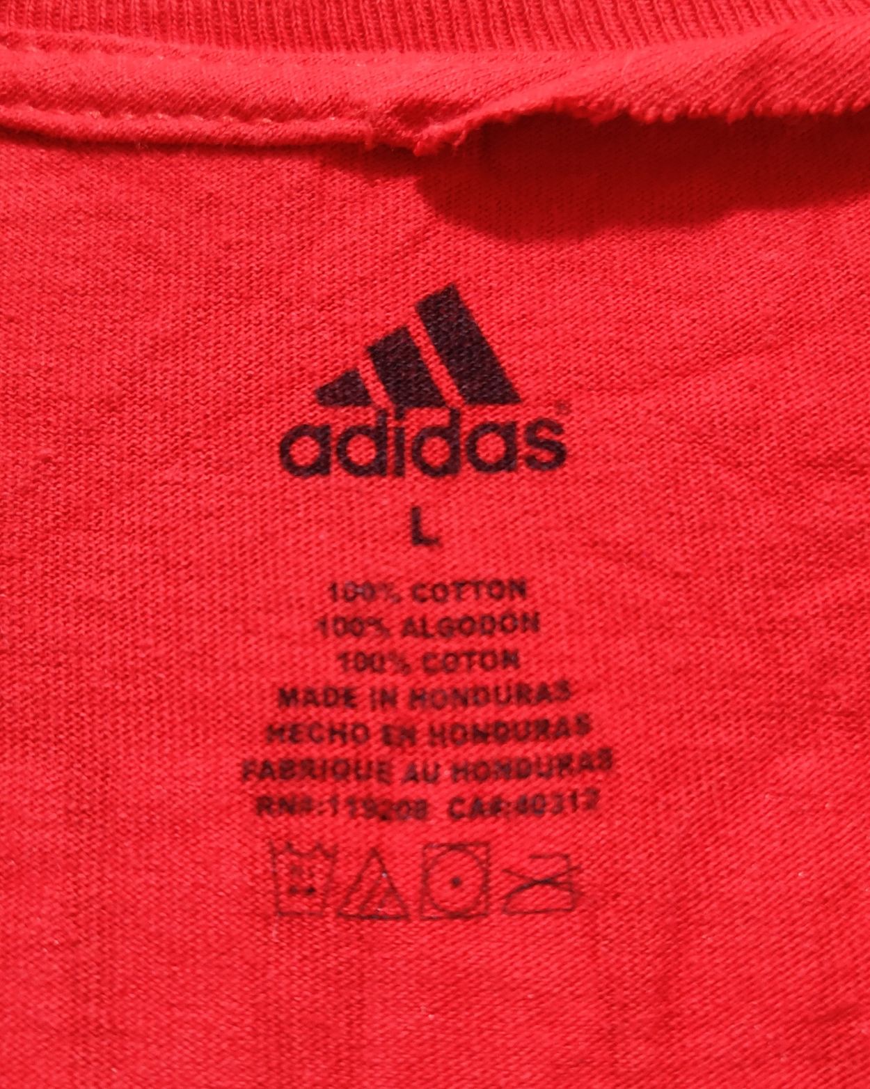 Adidas Red T Shirt For Men Large