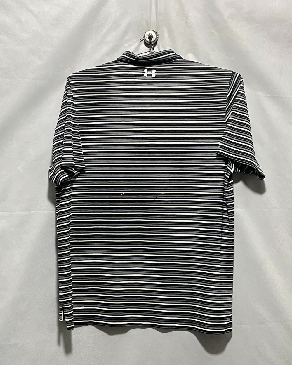 Under Armour Gray Cotton Polo T Shirt For Men XL