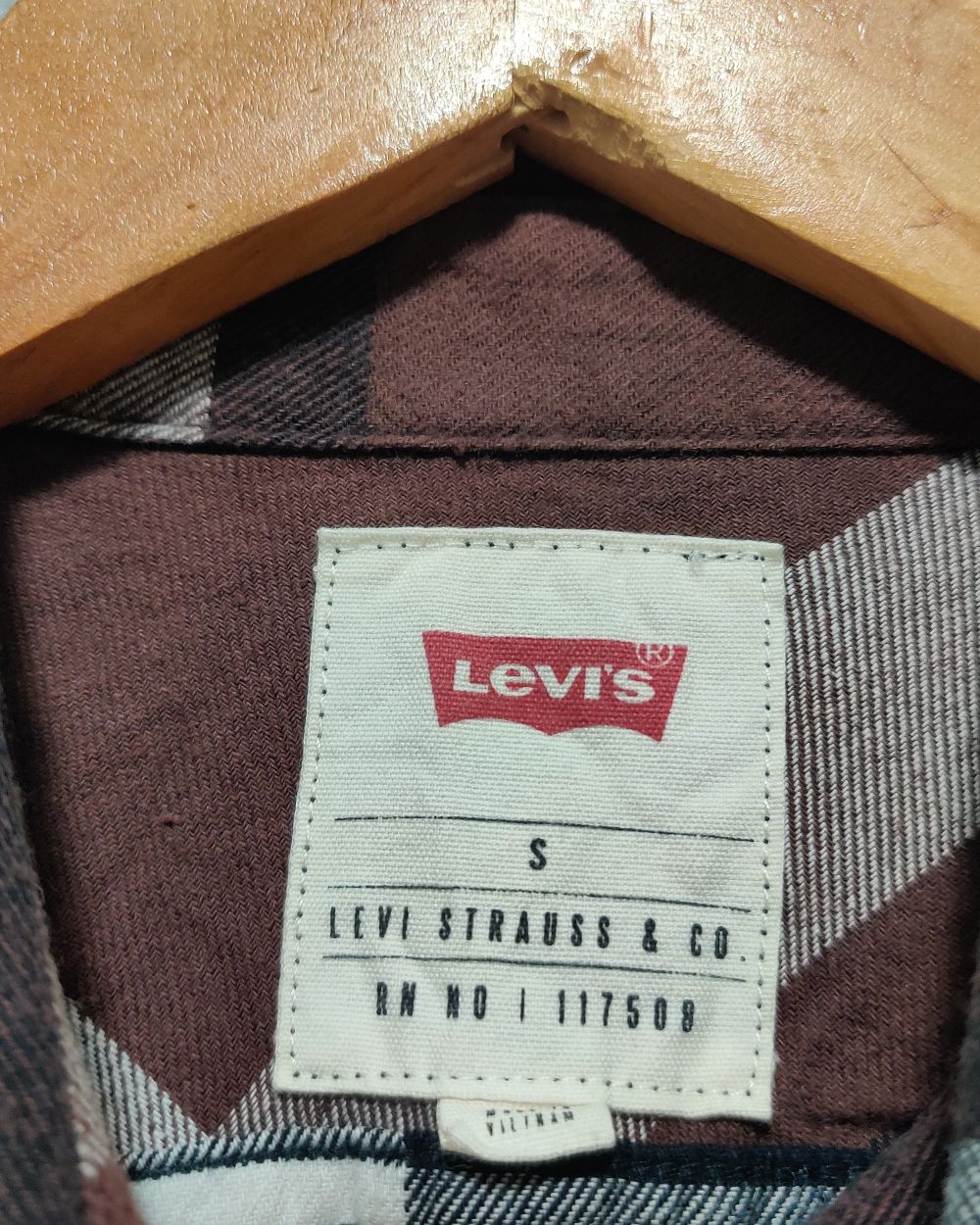 Levi's Brown Cotton Shirt For Men S