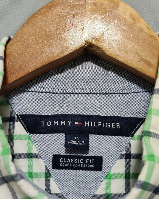 Tommy Hilfiger White Cotton Shirt For Men L