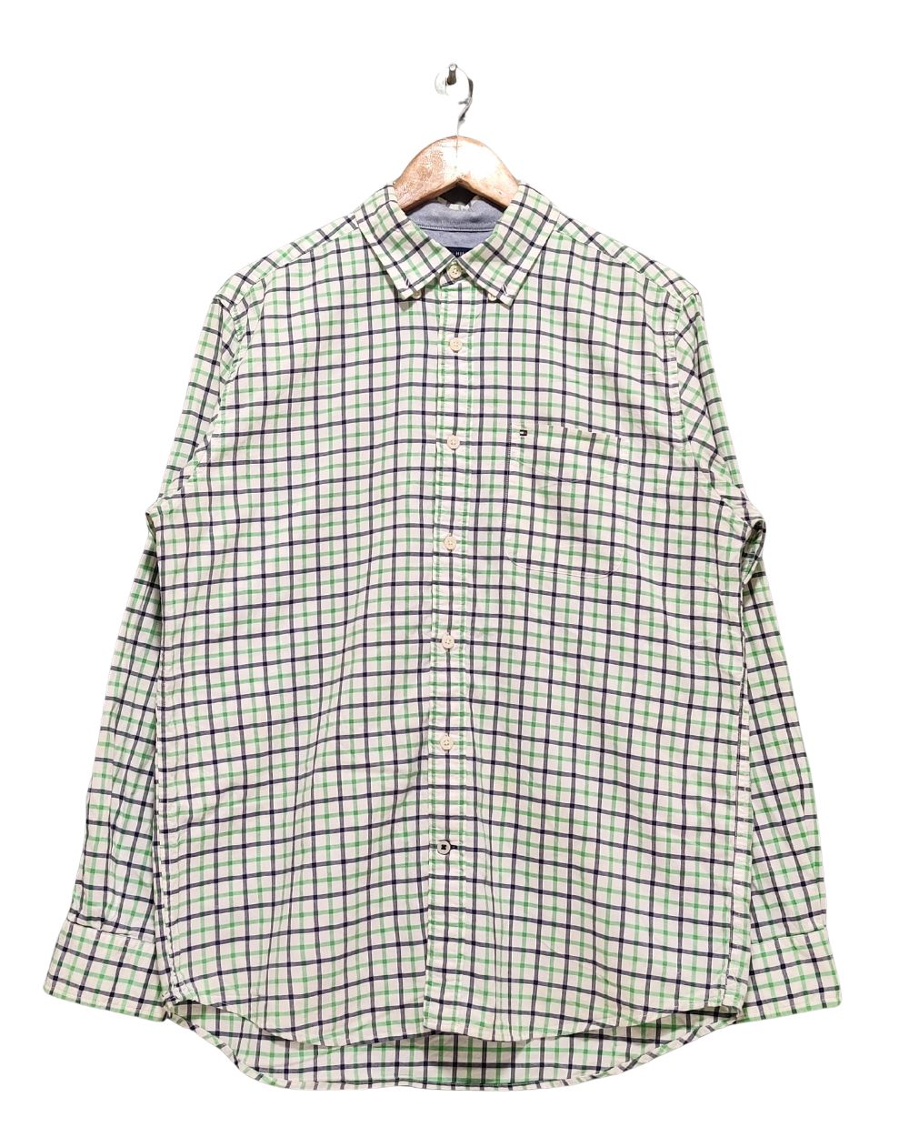 Tommy Hilfiger White Cotton Shirt For Men L