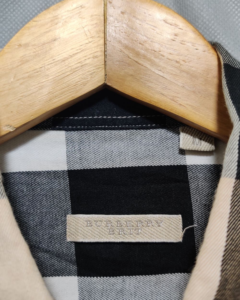 Burberry Cream Cotton Shirt For Men M