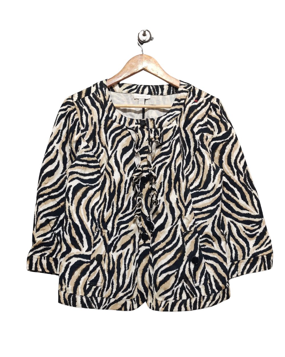 Charter Club Leopard Coat For Women Medium