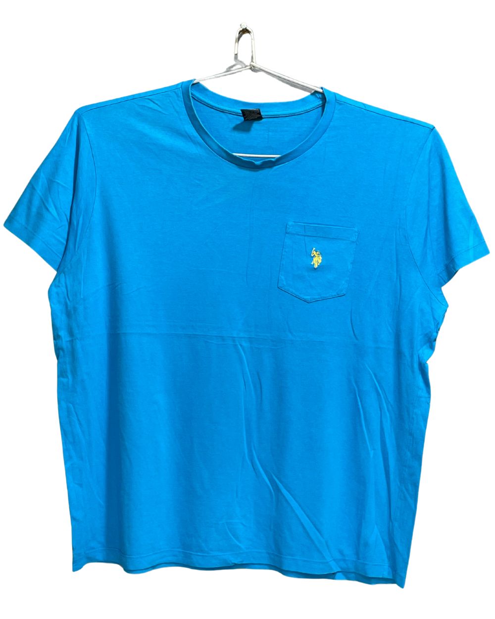 U.S Polo Assn Blue Cotton T Shirt For Men X Large