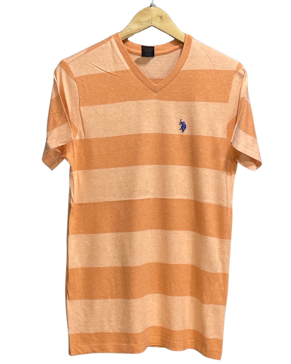 U.S Polo Assn Blue Cotton T Shirt For Men Small