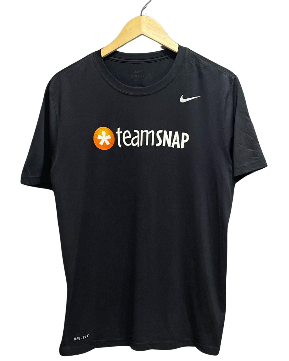 Nike Dir Fit Black Sports For Men T Shirt M