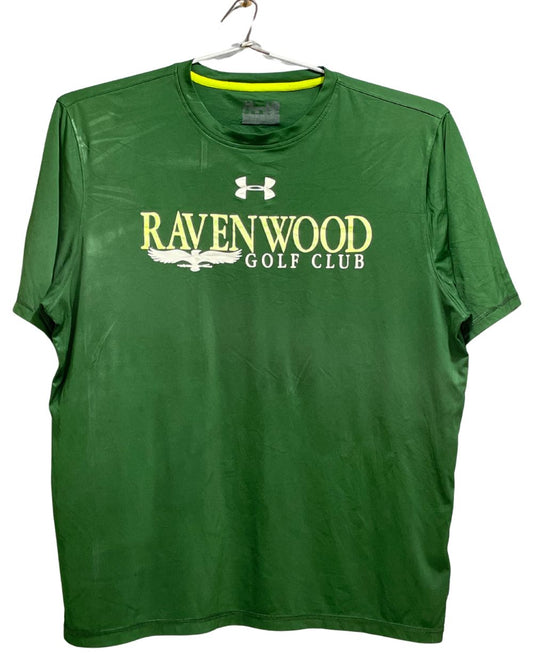 Under Armour Green Sports For Men T Shirt Large