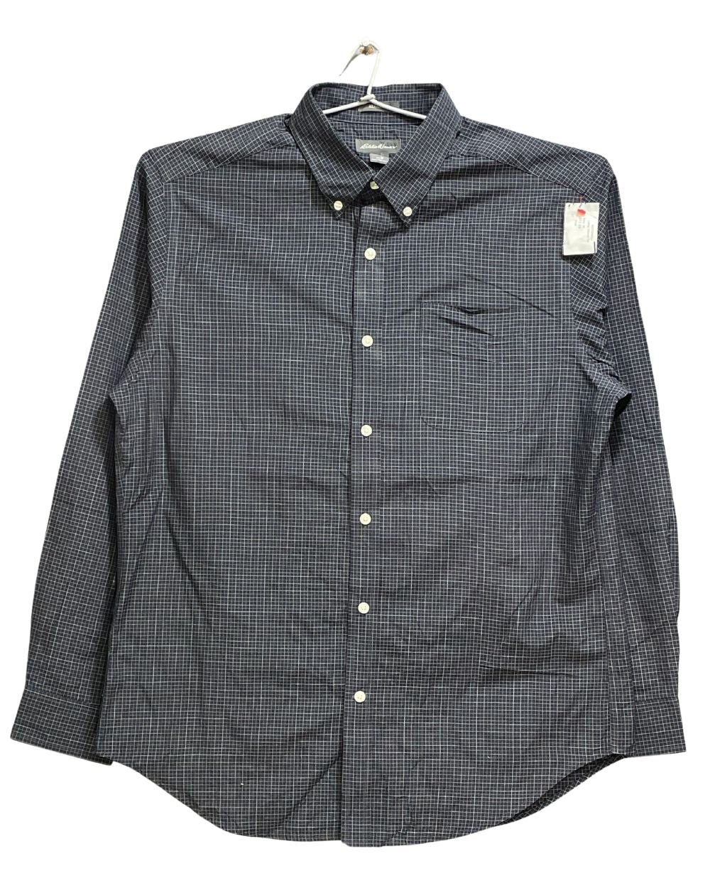 Eddie Bauer Blue Cotton Shirt For Men Medium