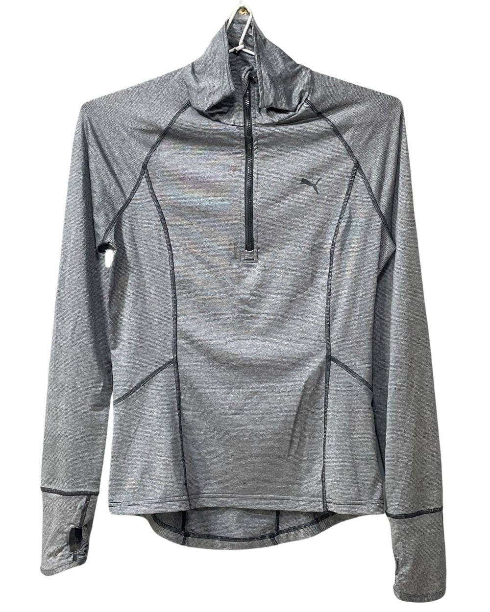 Puma Gray Sport For Women Polo T Shirt Small