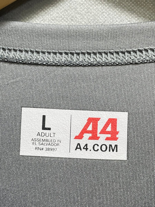 A4 Gray Sports For Men T Shirt Large - Preloved Labels