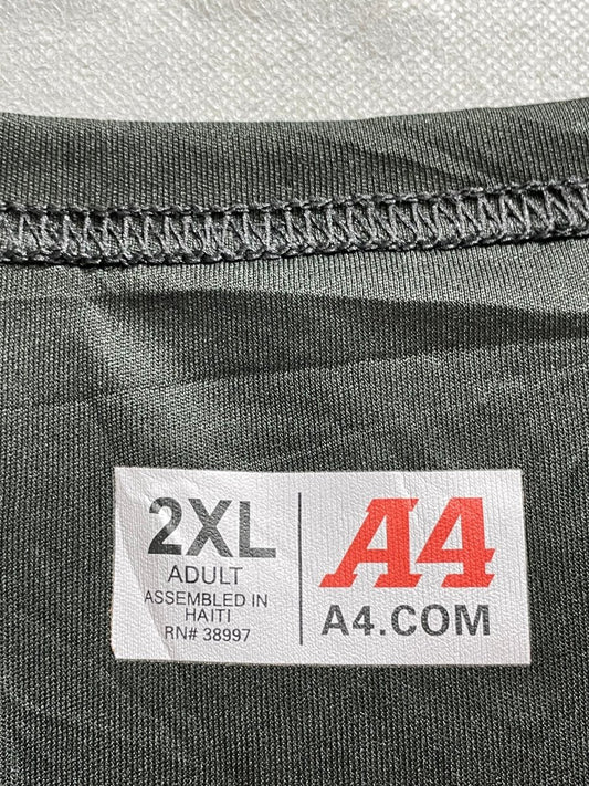 A4.Com Baseball Black Sports For Men T Shirt XL - Preloved Labels