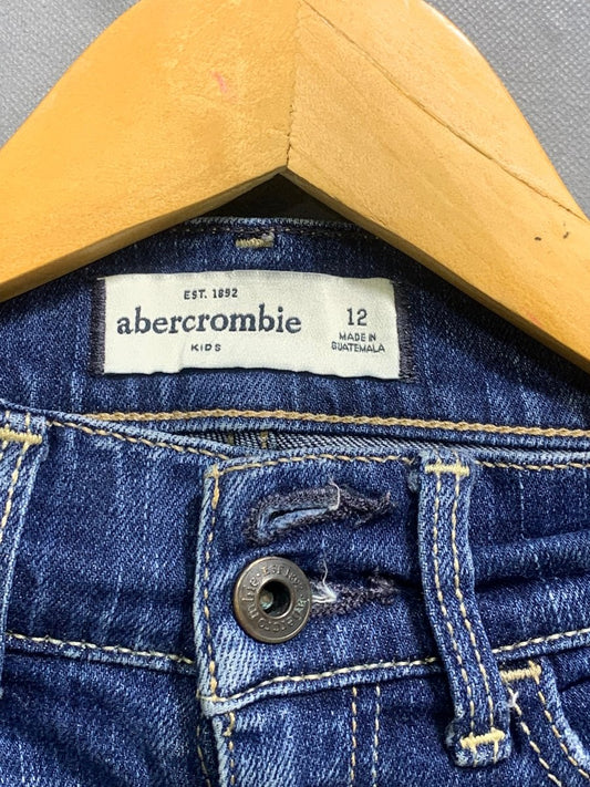 Abercrombie & Fitch Branded Original Denim Short For Kids - Preloved Labels